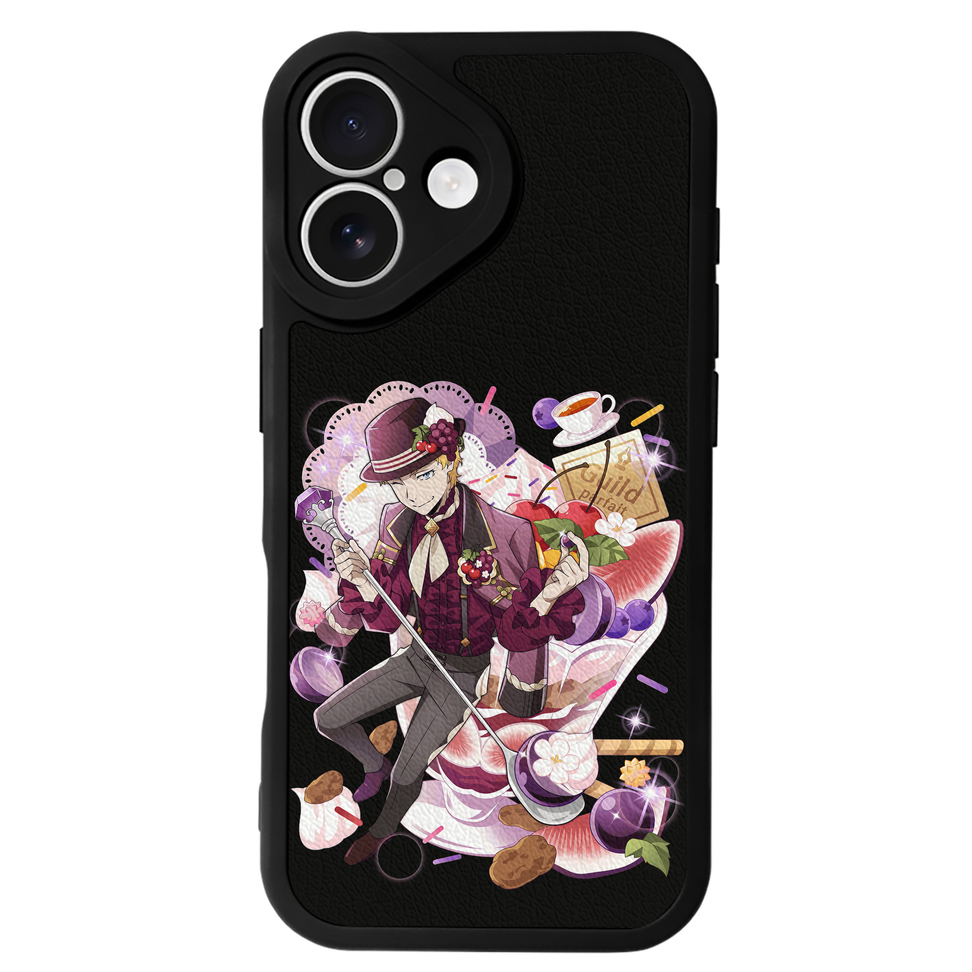 （画像用） 文豪ストレイドッグス Bungo Stray Dogs 【iPhone 16シリーズ対応】シリコンスマホケース（レザー調） 材質：シリコン